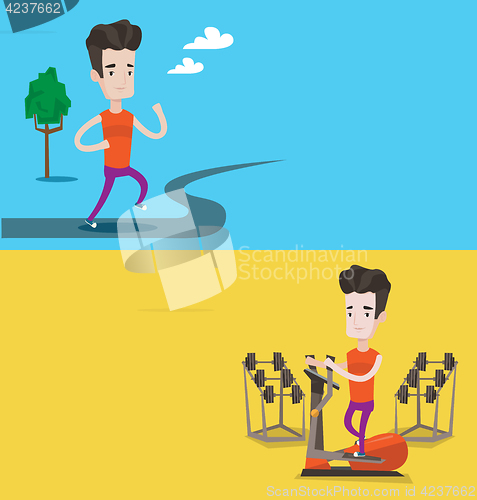 Image of Two lifestyle banners with space for text.