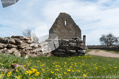 Image of Springtime by an old ruin