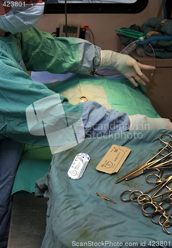 Image of Surgeon preparing for surgery