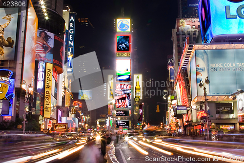 Image of Times Square by night