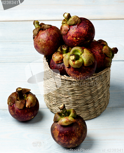 Image of Arrangement of Fresh Mangosteen