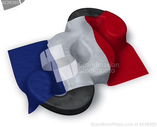 Image of paragraph symbol and flag of france - 3d rendering