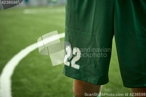 Image of Thq legs of soccer football player