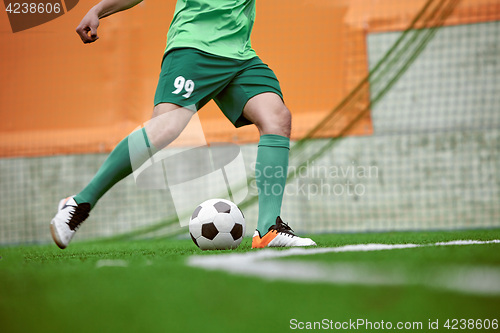 Image of Thq legs of soccer football player