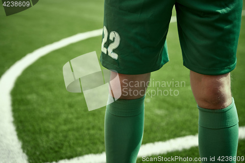 Image of Thq legs of soccer football player
