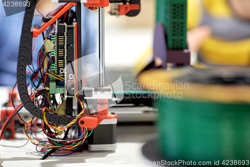 Image of printer 3d at robotics school