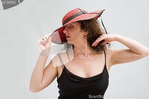 Image of Woman with hat
