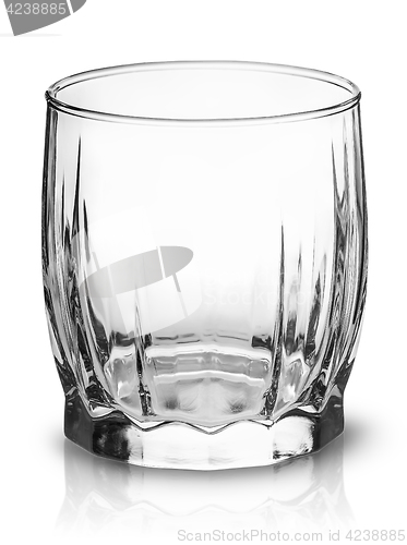 Image of Empty glass for scotch whiskey top view