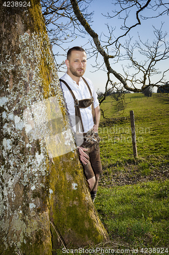 Image of bavarian traditional man