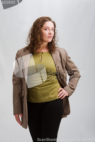 Image of Happy business woman