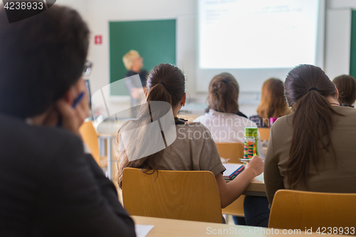 Image of Lecturer at university.