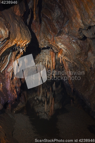 Image of Underground lake sorrunded by rocks