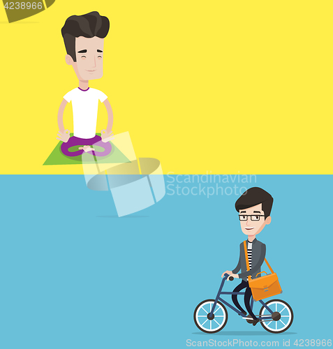 Image of Two lifestyle banners with space for text.