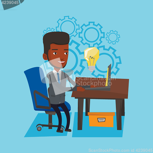 Image of Successful business idea vector illustration.