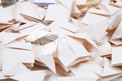 Image of origami papers background 