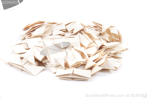 Image of origami papers background 