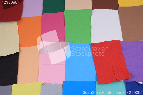 Image of color papers texture
