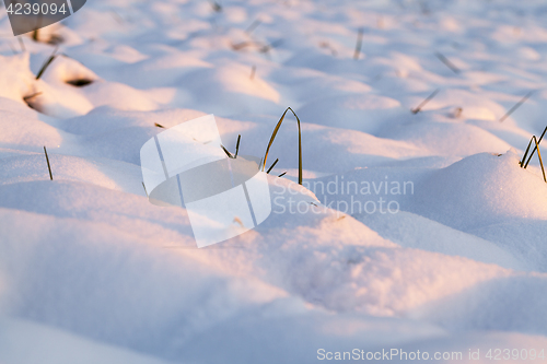 Image of snow drifts, close-up