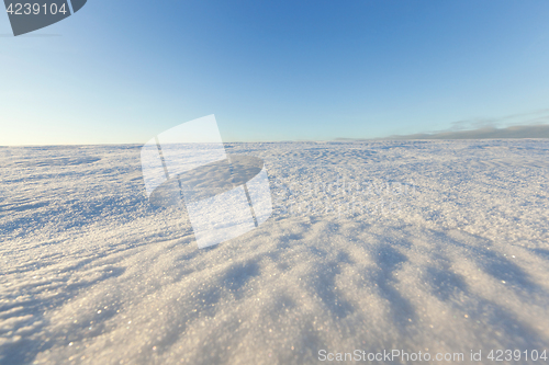 Image of winter landscape, a field