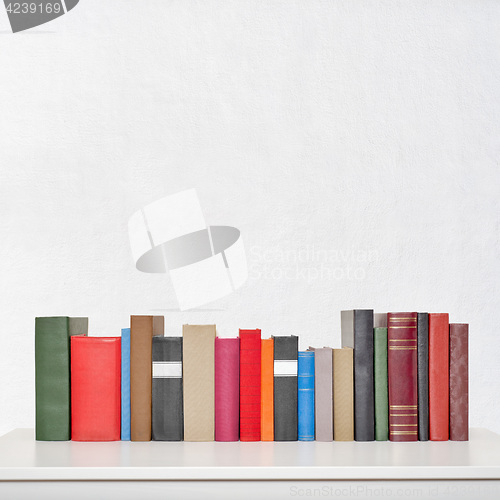 Image of stack of books on the table