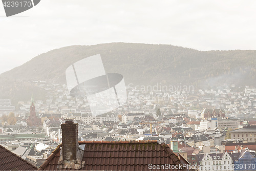 Image of Colorful Landscape Of Norway, Bergen