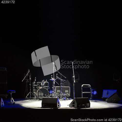 Image of Empty stage at concer