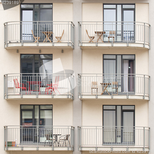 Image of New building with balconies