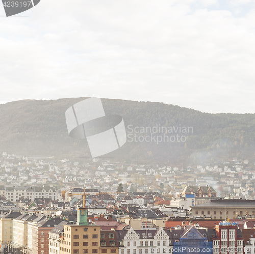 Image of Colorful Landscape Of Norway, Bergen