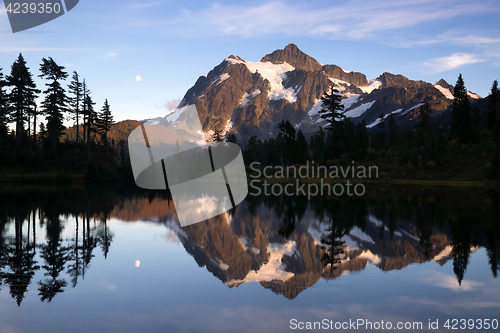 Image of Mt Shuksan Reflection Picture Lake North Cascade Mountains