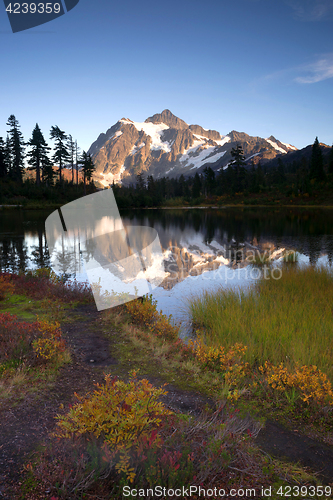 Image of Mt Shuksan Reflection Picture Lake North Cascade Mountains