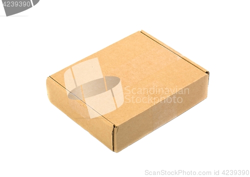 Image of Cardboard Box on White