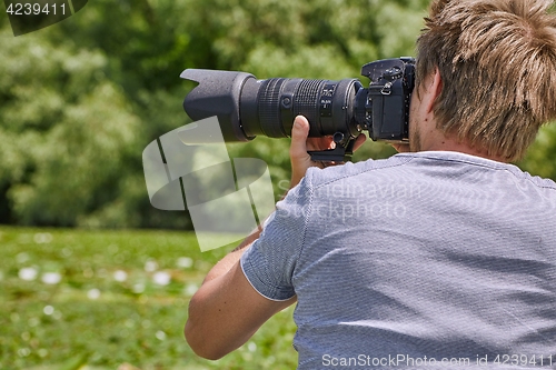 Image of Photographer in Nature