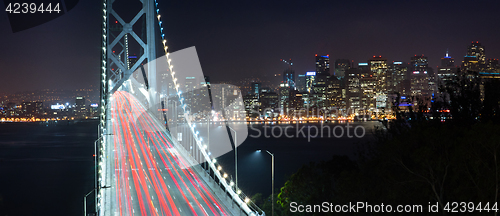 Image of Bay Bridge Rush Hour Traffic San Francisco Transportation