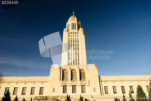 Image of Lincoln Nebraska Capital Building Government Dome Architecture