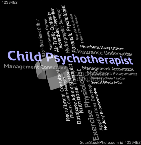 Image of Child Psychotherapist Represents Disturbed Mind And Career