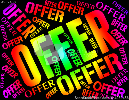 Image of Offer Word Means Retail Sale And Clearance