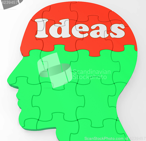 Image of Ideas Mind Shows Improvement Thoughts Or Creativity