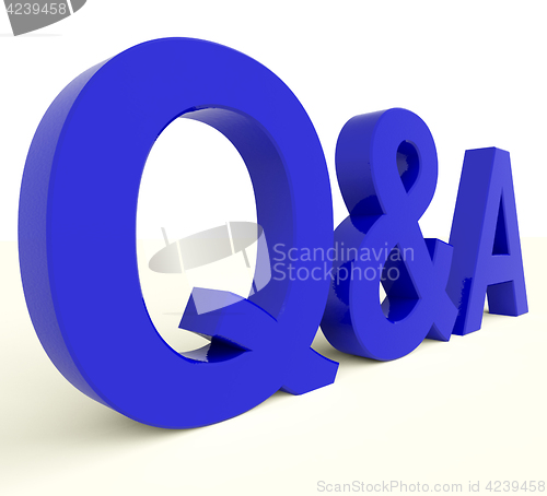 Image of Q And A Letters Showing Questions And Answers