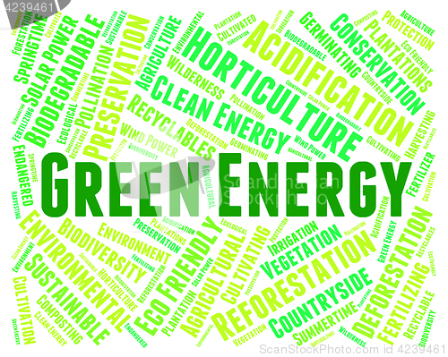 Image of Green Energy Indicates Eco Friendly And Eco-Friendly