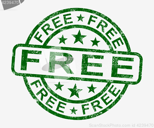 Image of Free Stamp Showing Freebie and Promo
