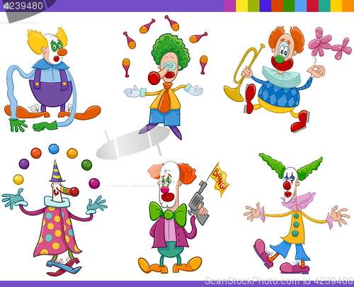 Image of circus clowns collection