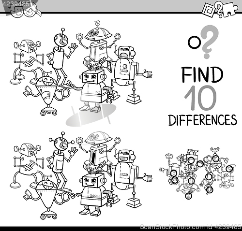 Image of differences task for coloring