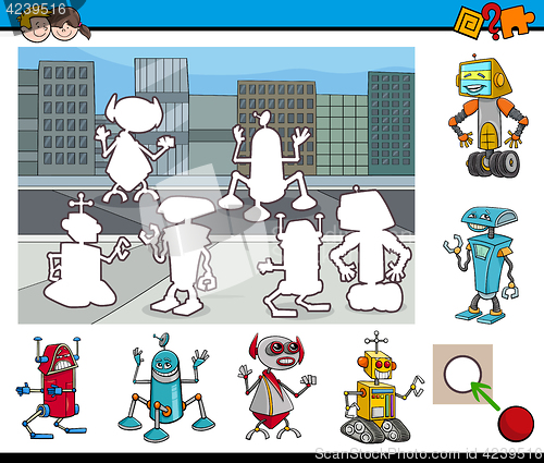 Image of educational activity with robots