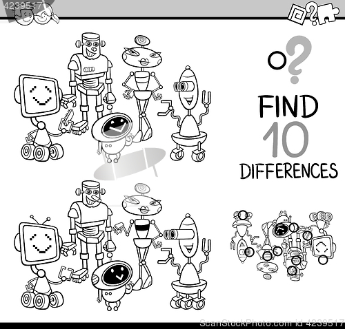 Image of differences game for coloring