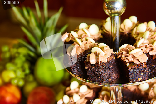 Image of Cake buffet for a birthday party.