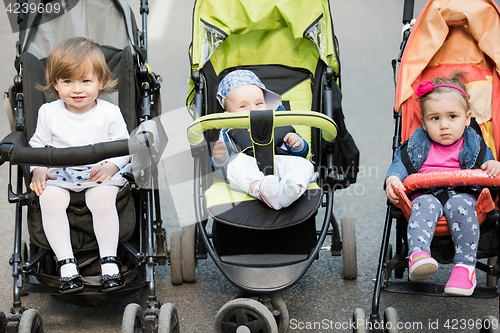 Image of babies in the park