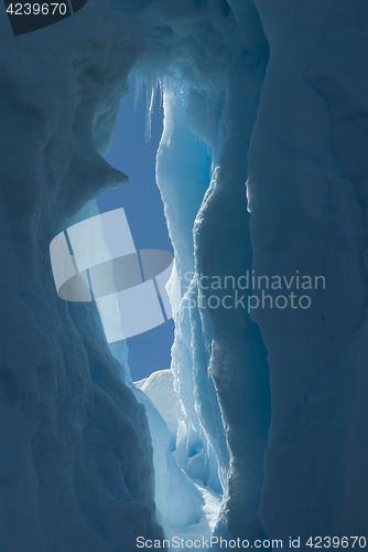 Image of Beautiful view of icebergs in Antarctica