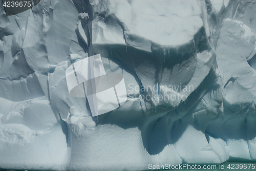 Image of Beautiful view of icebergs in Antarctica