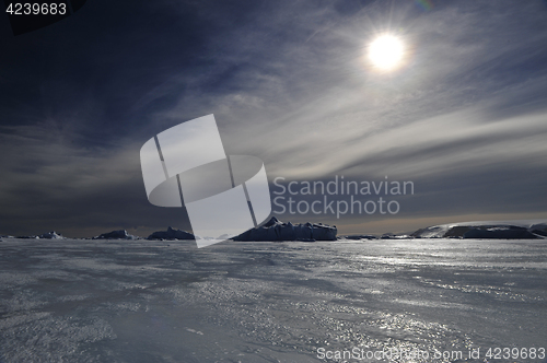 Image of Beautiful view of icebergs in Snow Hill Antarctica