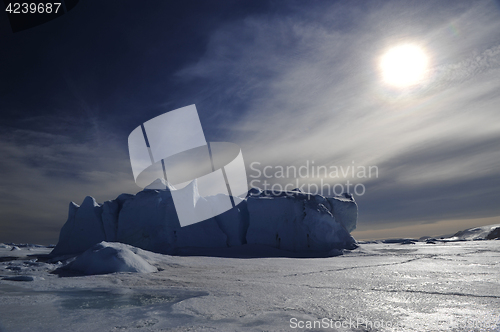 Image of Beautiful view of icebergs in Snow Hill Antarctica